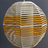 Suspension jaune et blanche années 1960