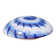 Ceiling light/wall sconce in blue and white Murano glass, 1970.