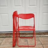 Pair of Italian folding chairs