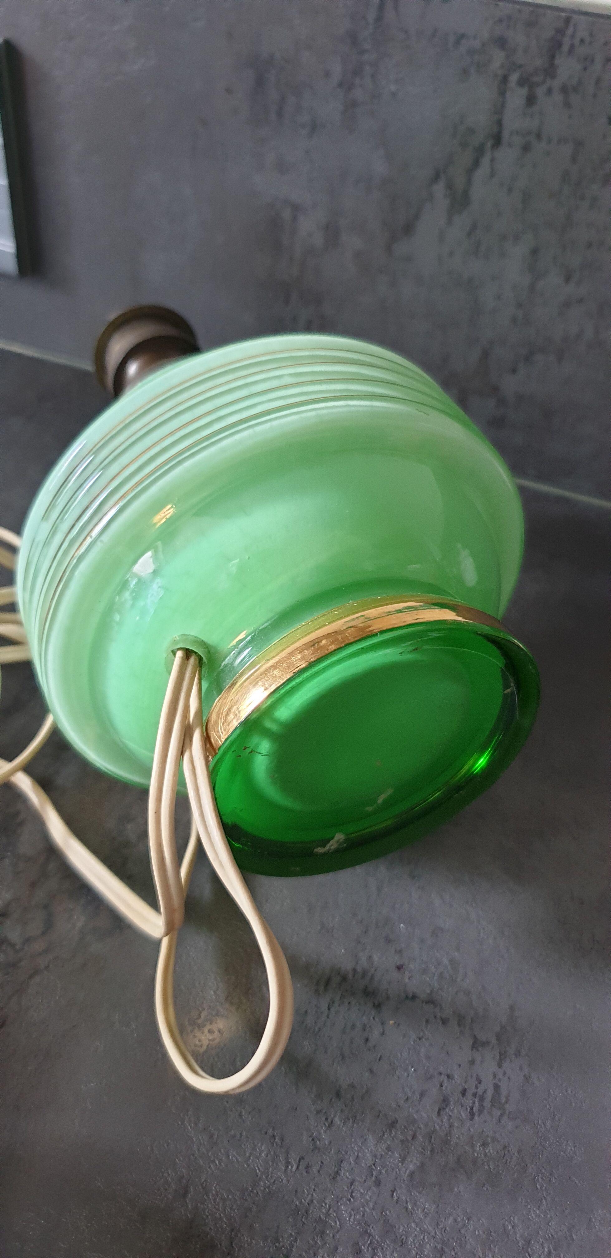 Vintage opaline lamp