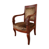 Fauteuil époque empire en acajou