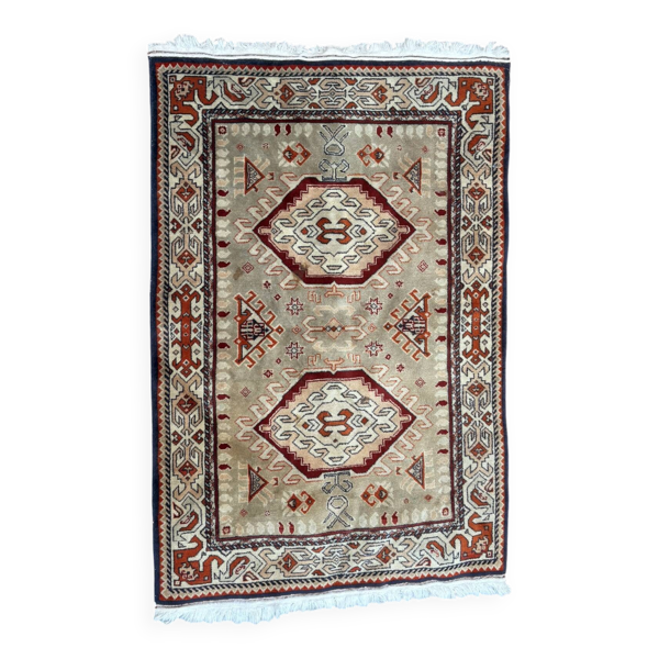 Tapis authentique shirvan fait main 155x100 cm pure laine cauc
