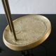 Stilt umbrella holder, brass heron, 70s