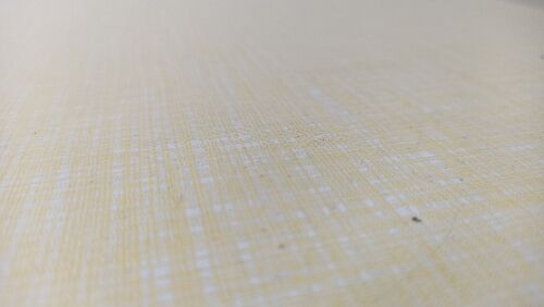 Yellow formica table