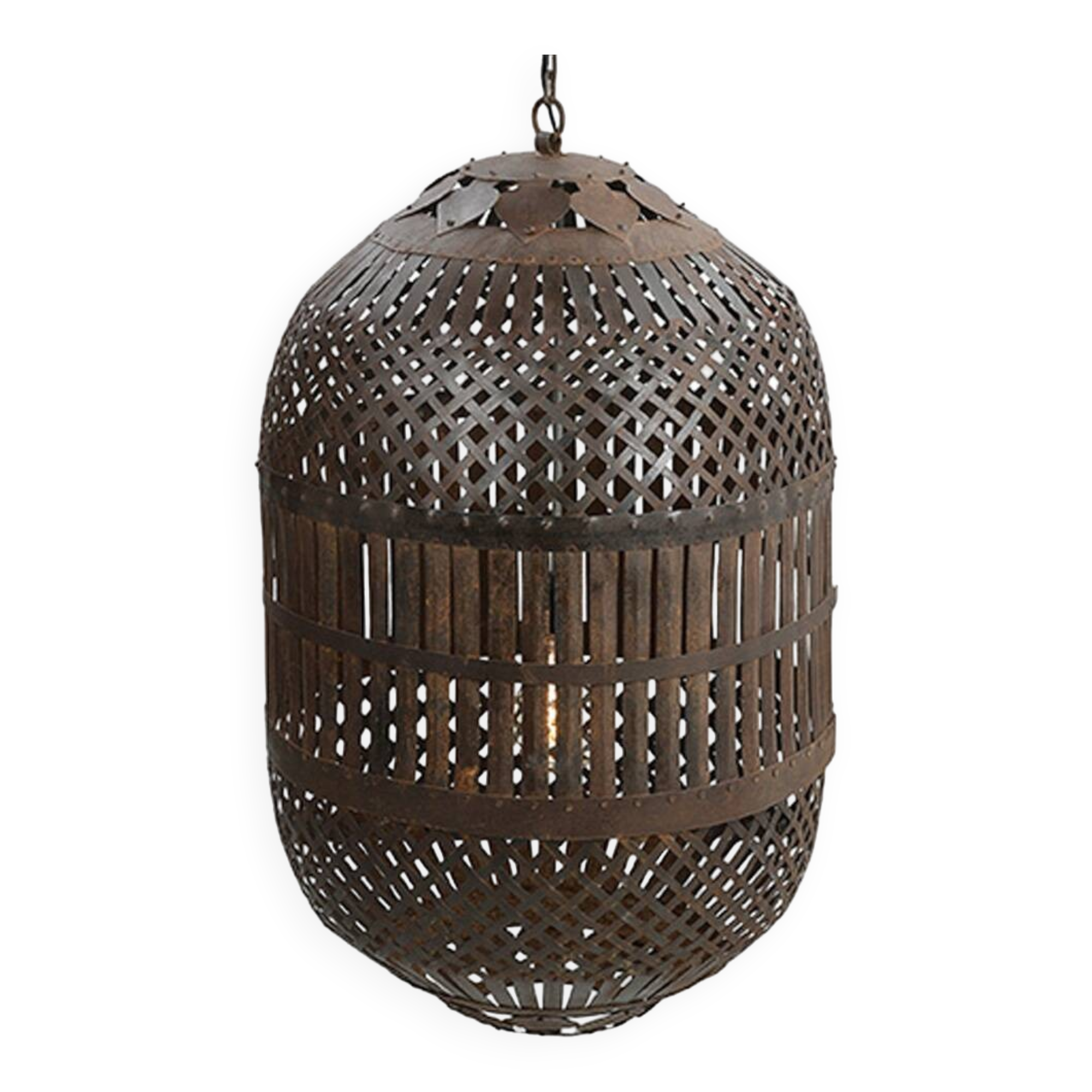 Transformed industrial chandelier