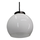 Vintage Art Deco Glass & Brass Pendant, Czechoslovakia, 1930's