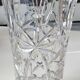 Lead crystal vase with flared neck, Bohemian/Boho chic style. High 25 cm