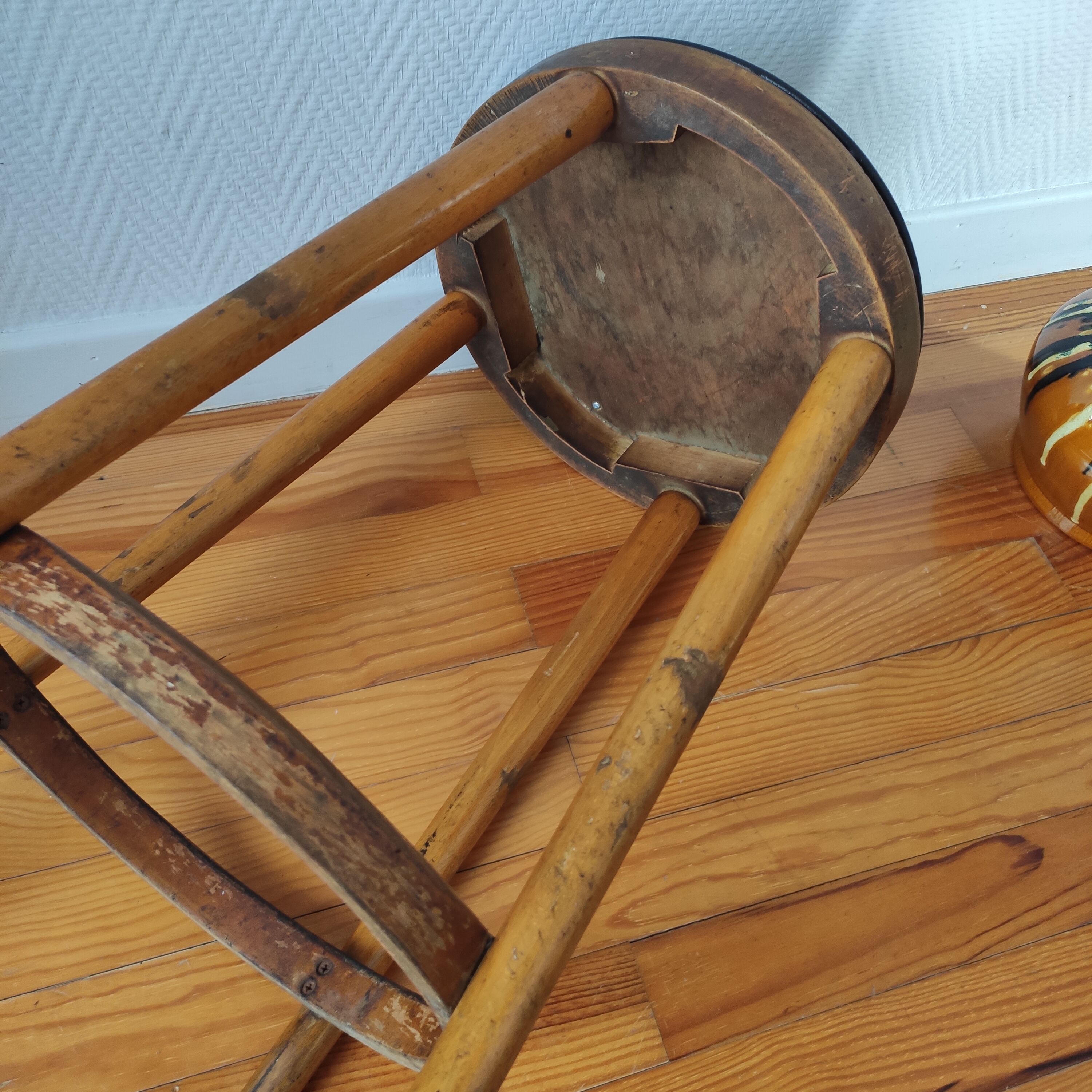 Old bistro stool