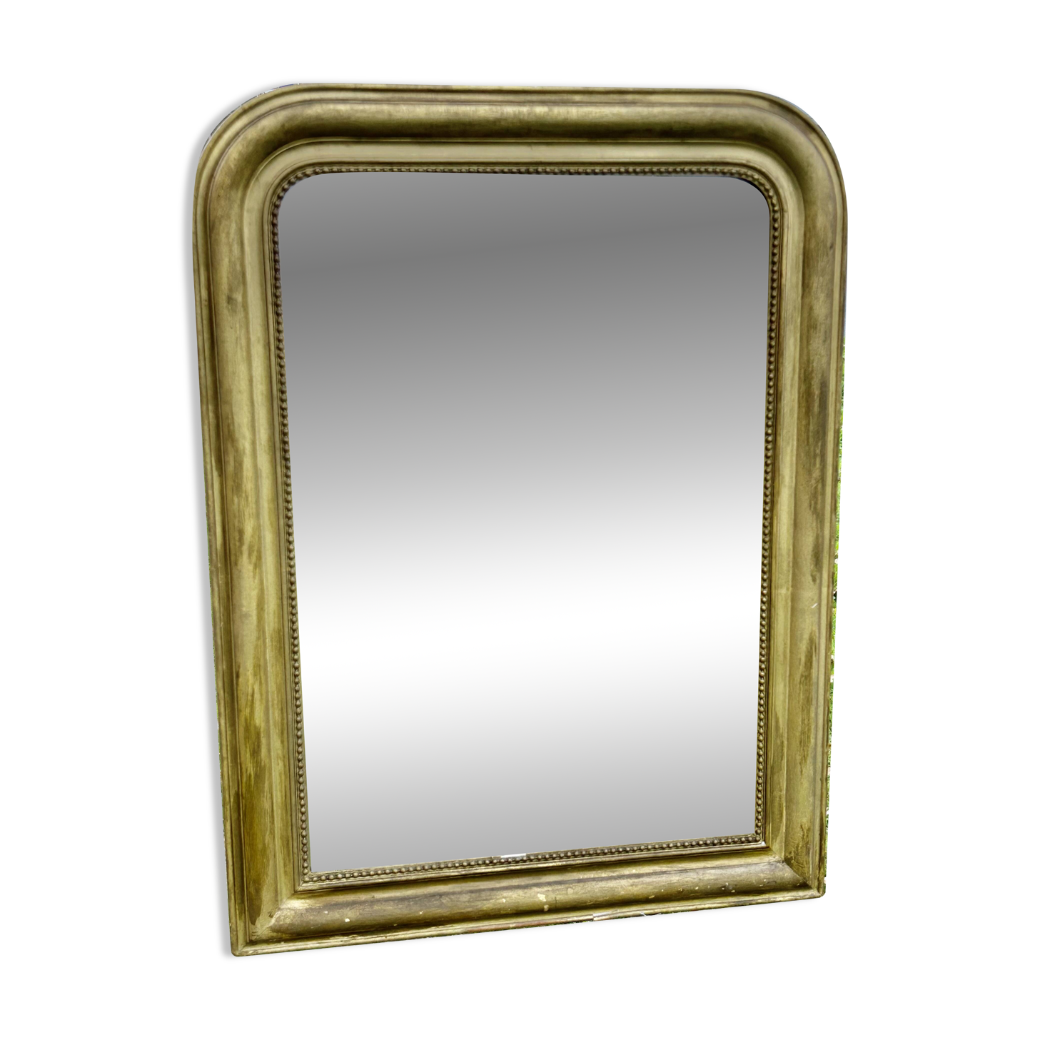 Antique Louis Philippe mirror, slightly demercurized, as is.