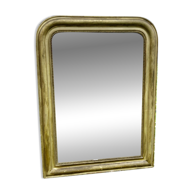 miroir ancien Louis Philippe légèrement dé-mercurisé en l'état