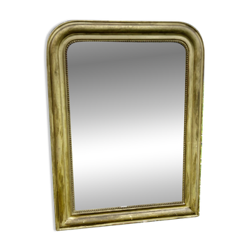 Antique Louis Philippe mirror, slightly demercurized, as is.