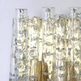 Pair of large Murano glass wall sconces by Doria, Germany, 1960s.