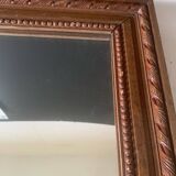 Old wooden frame mirror