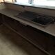 Old bar counter with glasswork