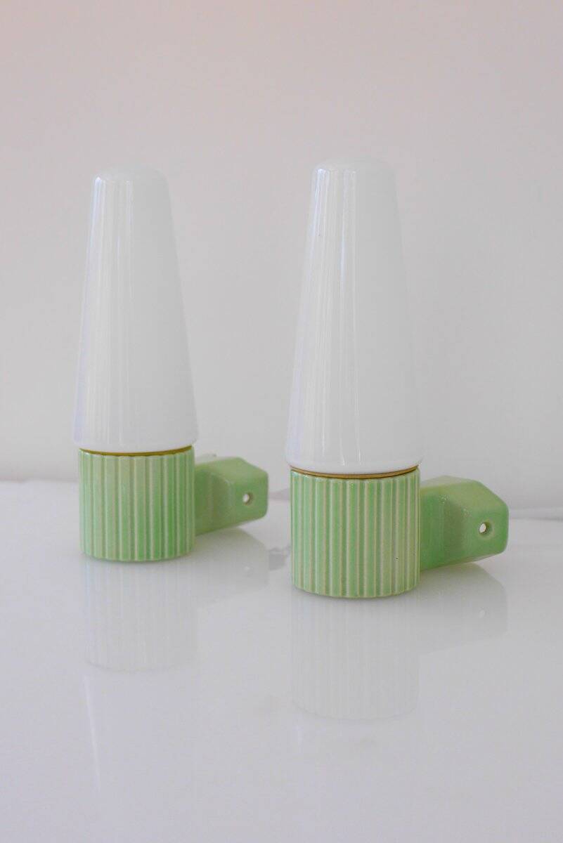 Wall sconces by Hans-Agne Jakobsson for Ifö, 1965, set of 2