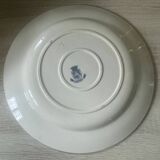Ancien plat en porcelaine opaque de Gien modèle Montmorency