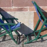 Pair of chaise longue