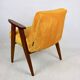 Fauteuil vintage Chierowski 366, 1970, velours jaune or