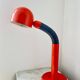 Vintage Space Age Orange Metal Table Lamp Adjustable Gooseneck, 1970s