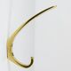 9 vintage brass wall hooks by Herta Baller, Vienna, Austria, 1950s.