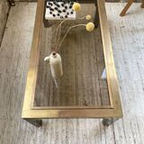 Table basse en laiton années 60