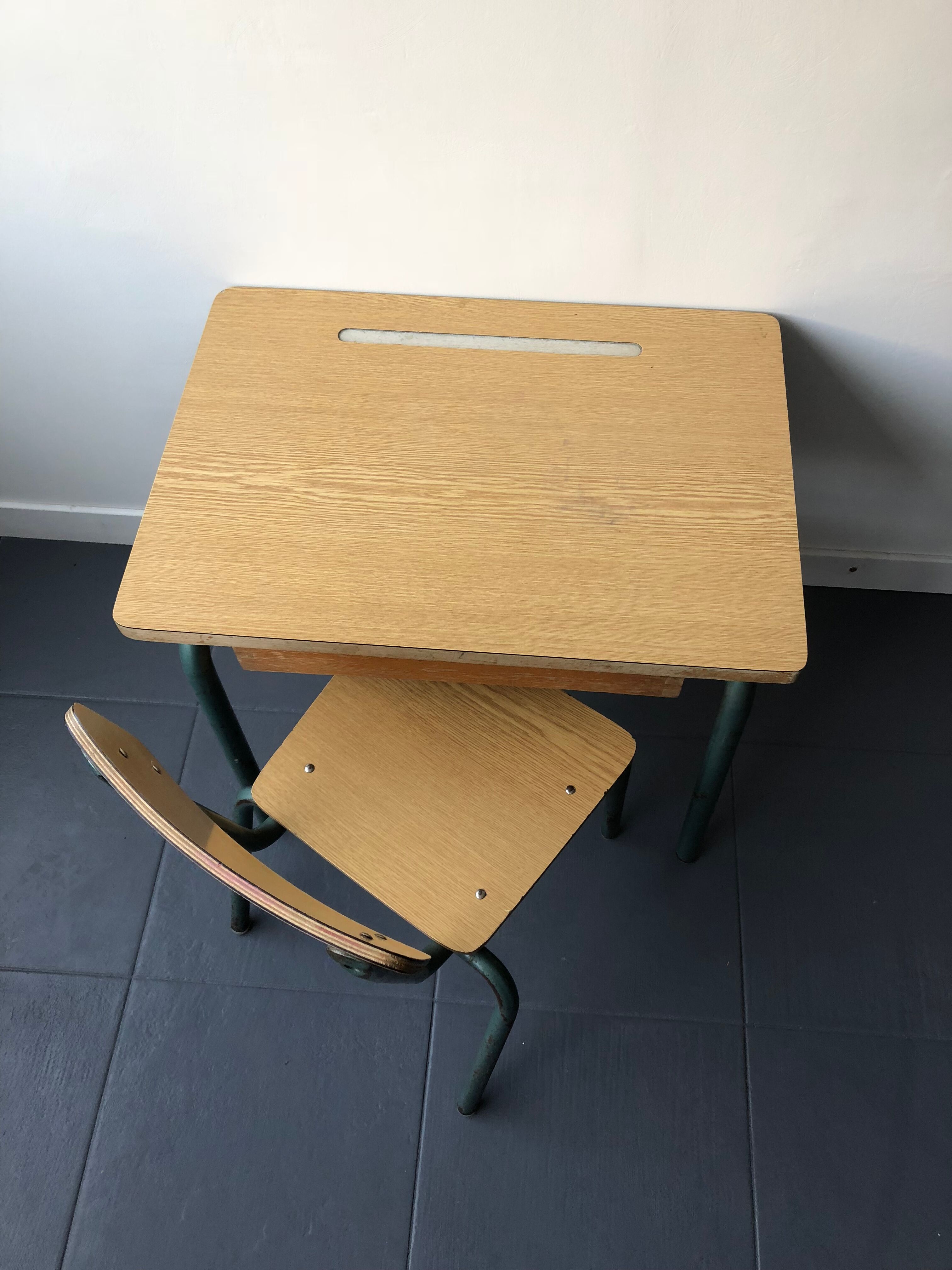 Student desk and chair vintage