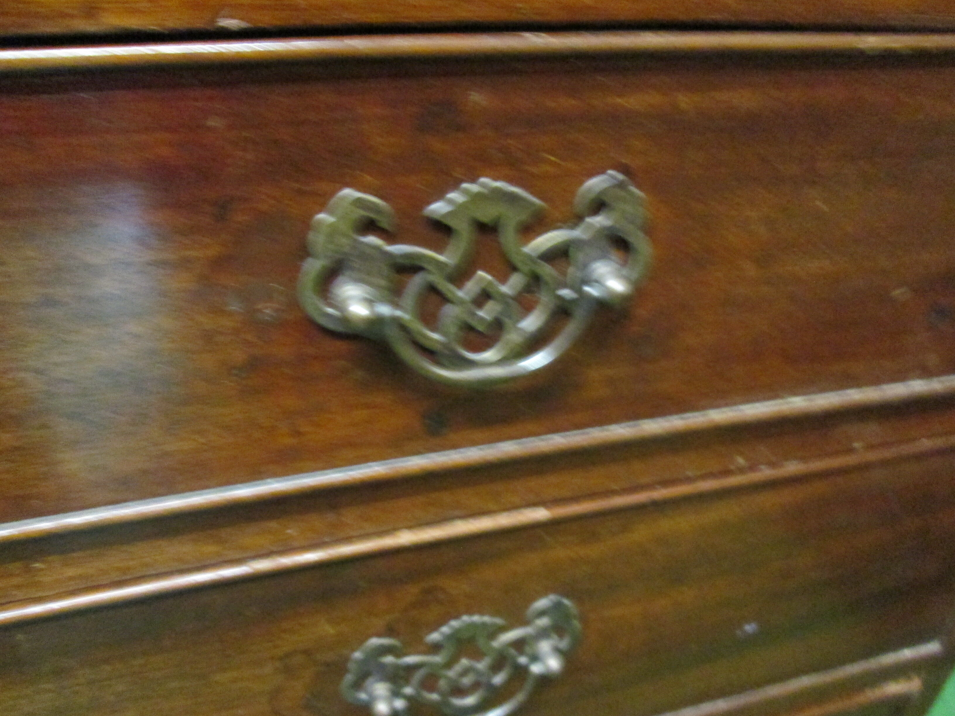 Bureau anglais "georgien" en acajou