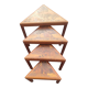 4 nesting tables in solid rosewood and Asian marquetry