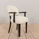 Set of eight dining Paris hotel chairs by Thonet, France 1950s