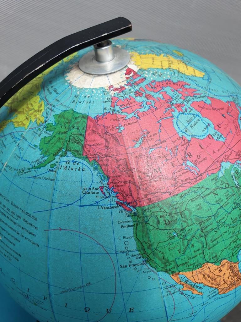 World Map globe taride maps 1969