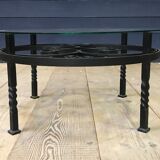 Wrought iron coffee table