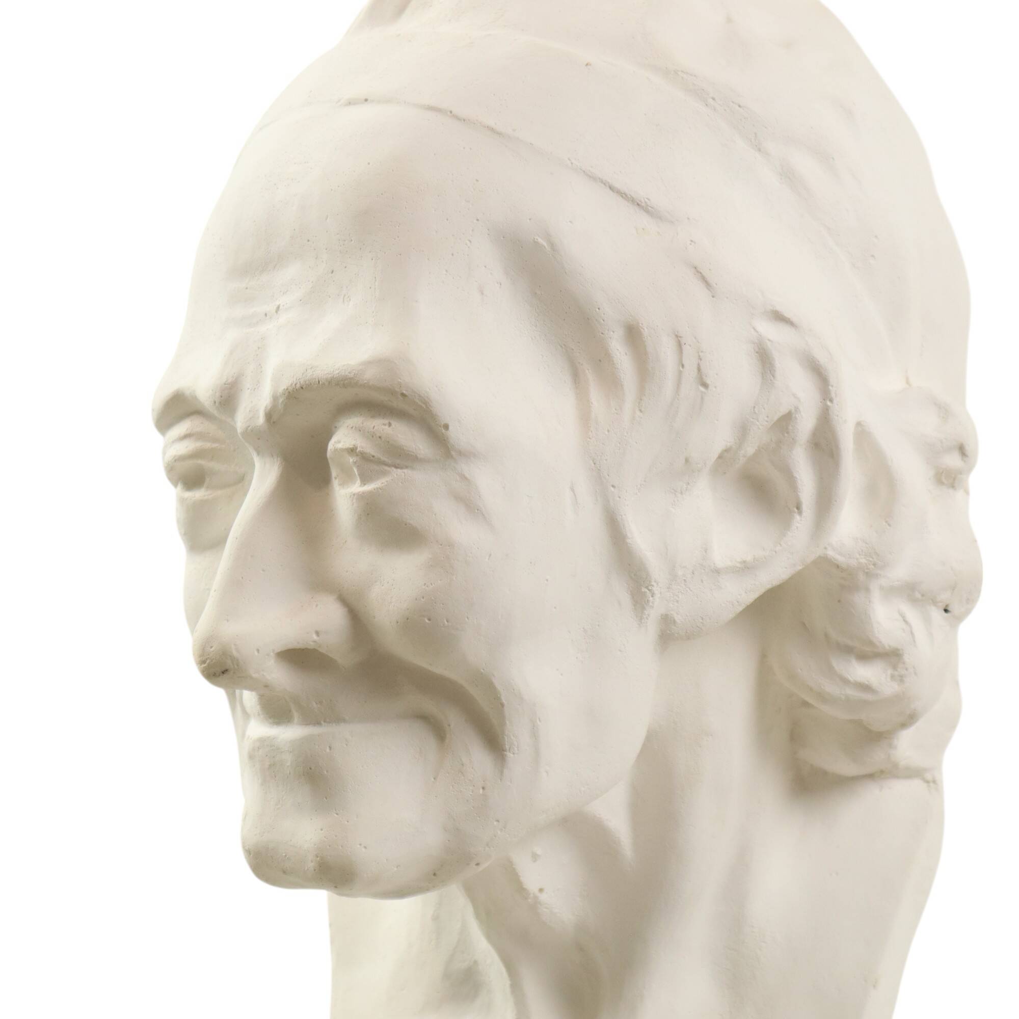 Large Classical Bust Bust Old Man Plaster 51cm