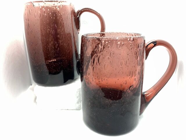 Glass glass mug bubbled glasses Biot