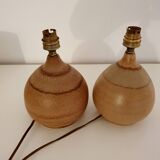 Paire de lampes de chevet en céramique