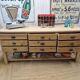 Old double-sided haberdashery counter