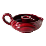 Large ceramic candle holder, Bordeaux, signed Vallauris, 1970