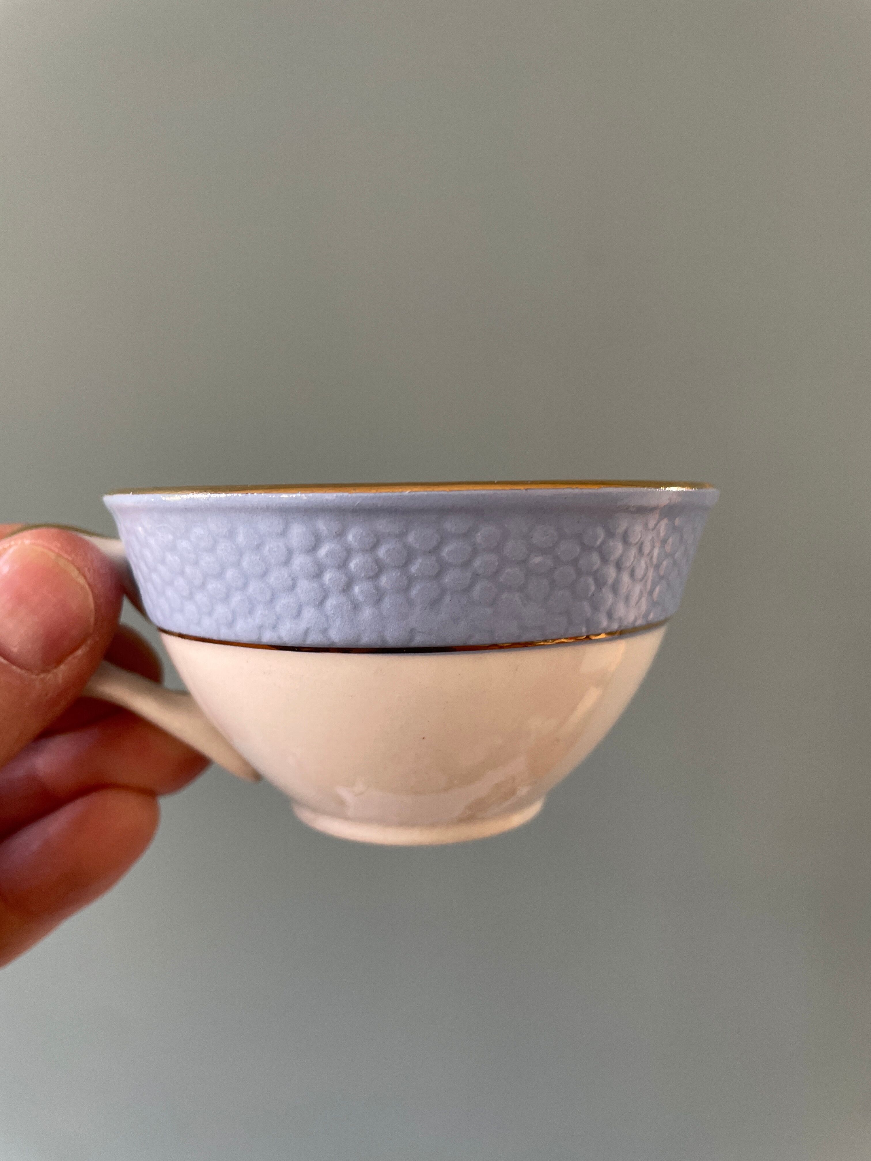 Set of 7 vintage coffee cups Poreylor L'Amandinoise