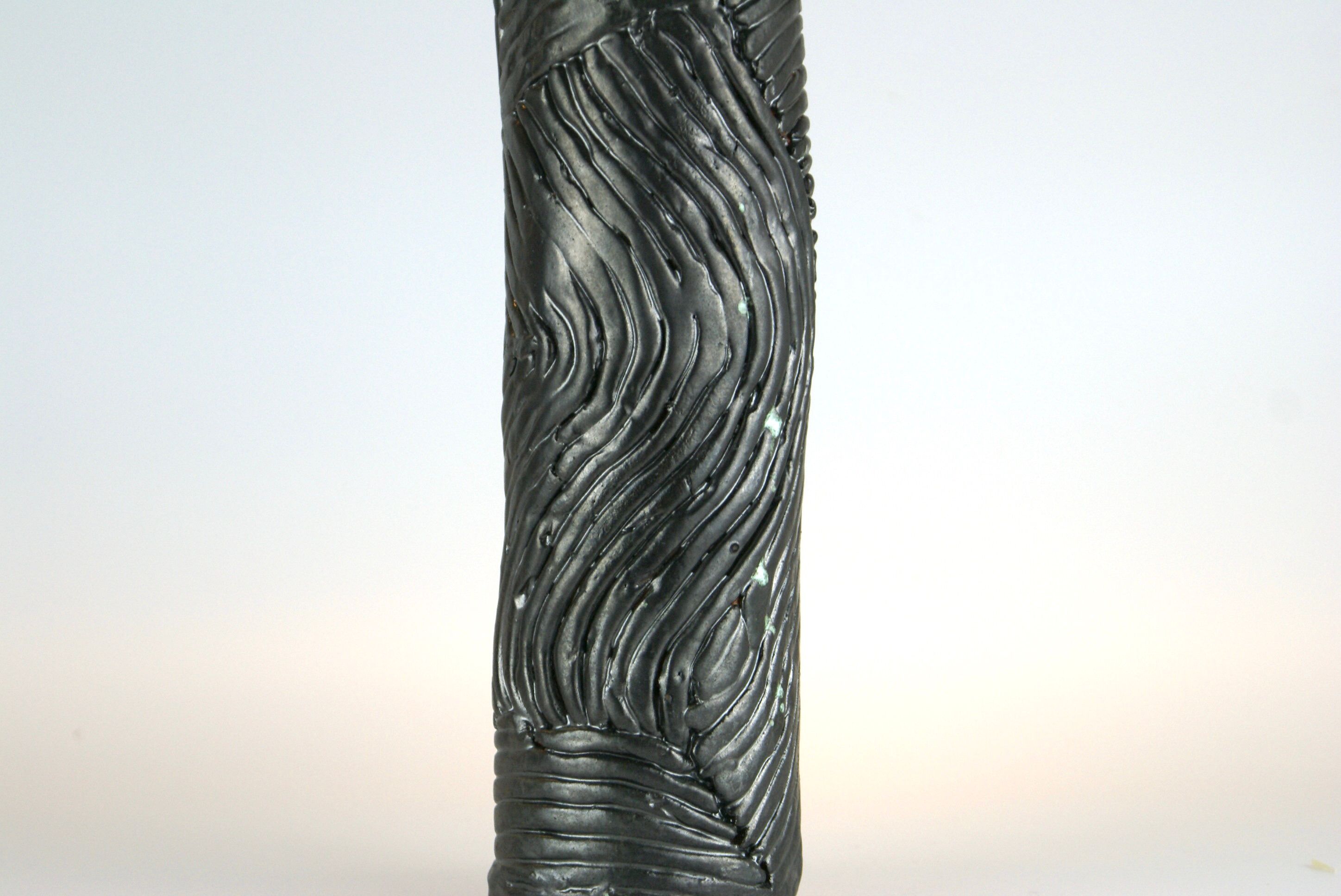 Brutalist ceramic vase, studio pottery