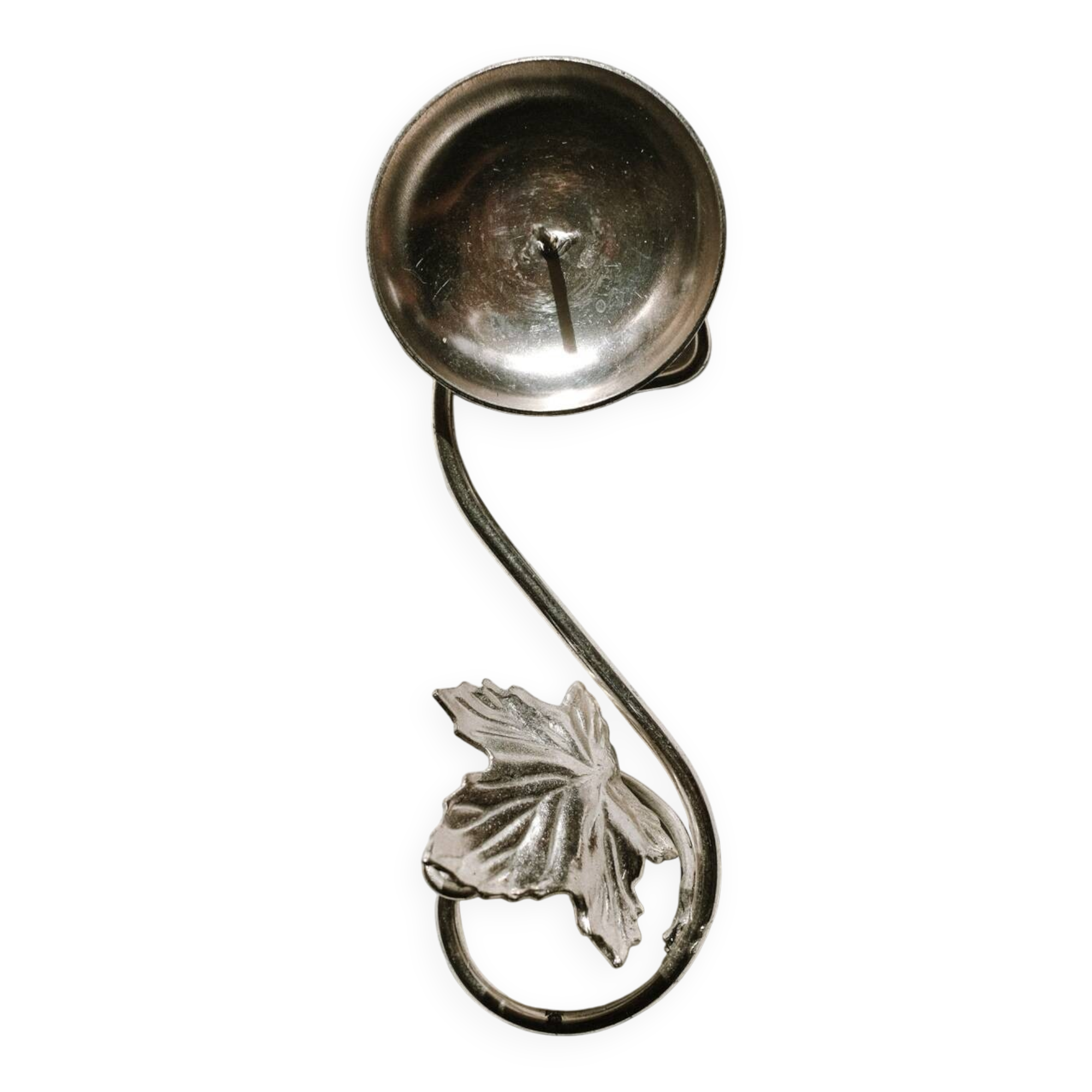 Silver-plated candle holder