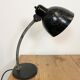 Lampe de table industrielle noire, années 1950