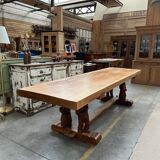 1950s mountain table in solid elm