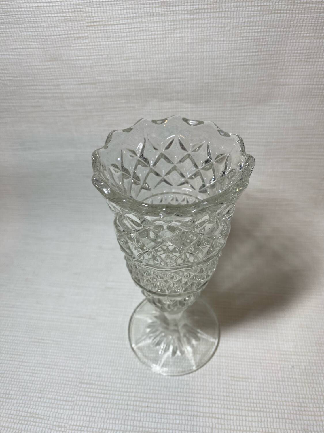 Glass vase size