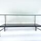 Table basse asymétrique en verre 1950