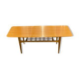 Lacquered wooden table from the 60s with revised door