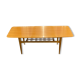 Lacquered wooden table from the 60s with revised door
