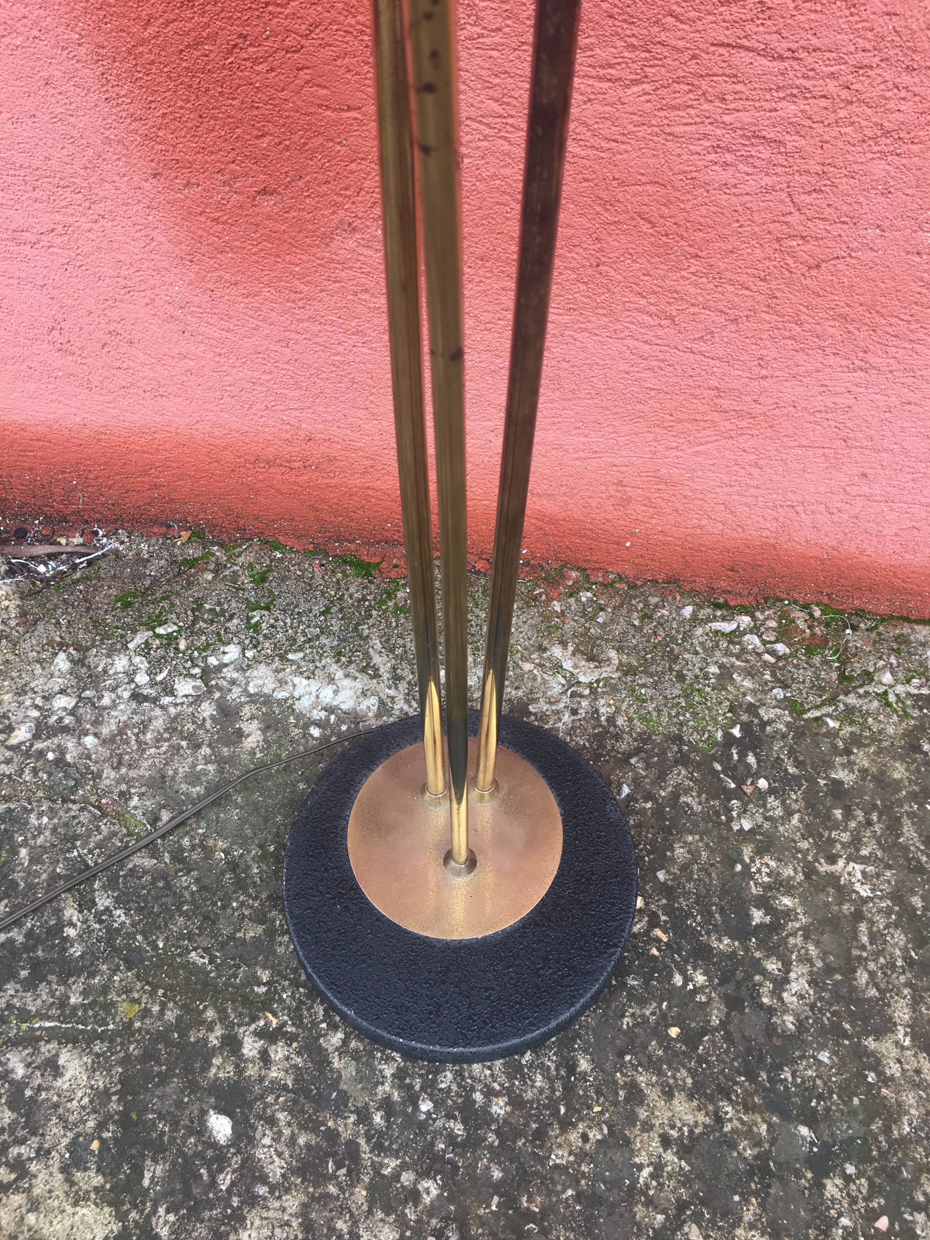 Floor lamp 50s brass