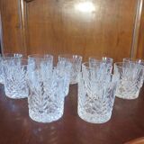 12 Crystal whisky glasses