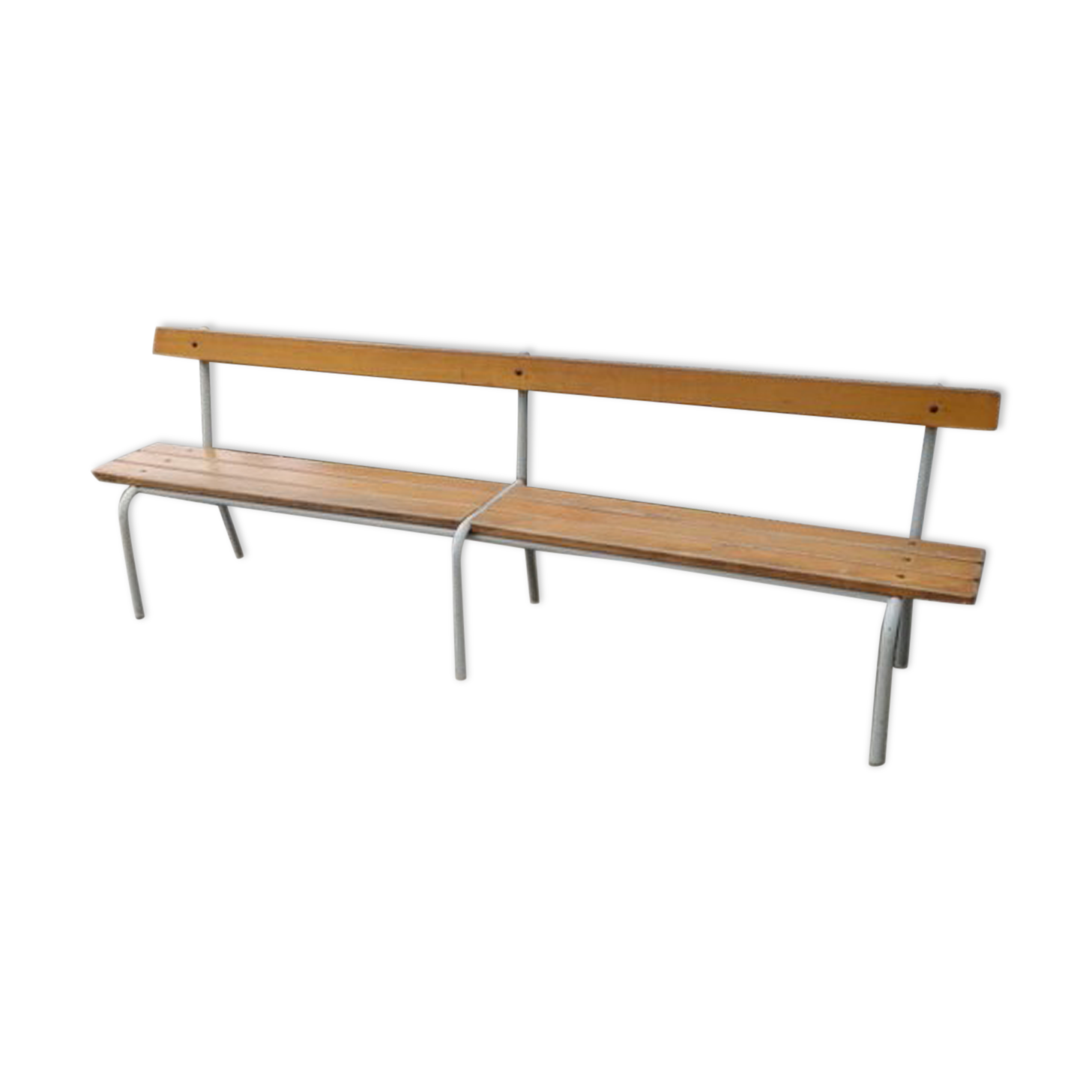 Banc d'école avec dossier