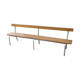 Banc d'école avec dossier