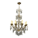 Antique crystal chandelier.